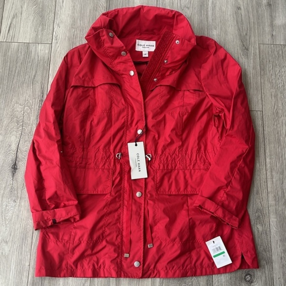 Packable Hooded Water-Resistant Anorak Coat
